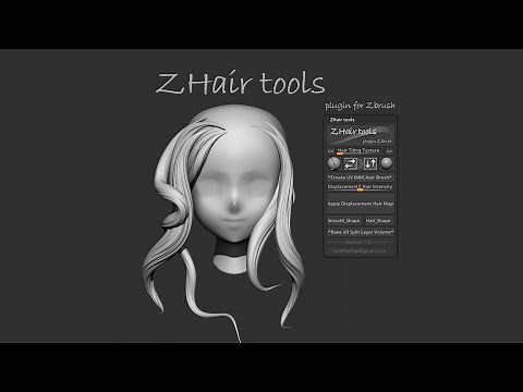 ZHair tools plugin Zbrush Tutorial