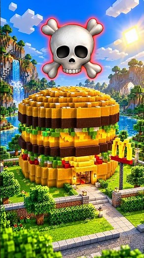 MCDONALDS Restaurant Build Battle In Minecraft — NOOB VS PRO CHALLENGE — Maizen Parody