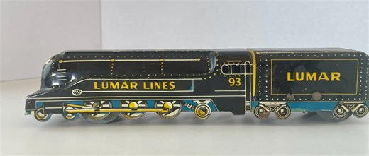 Marx LUMAR LINES Wind-up Tin Toy TRAIN Steam Engine - Vintage - Etsy