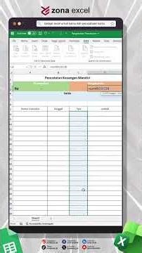 Membuat Catatan Keluar Masuk di Excel
