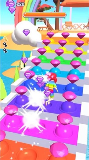 Rainbow Run 3D gameplay #rainbowrun #gameplay