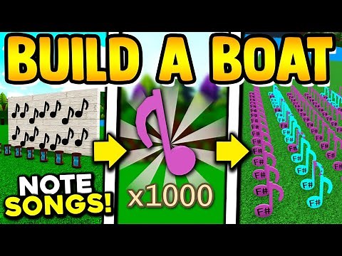 *NEW* BEST NOTE SONGS!! | Build a boat for Treasure ROBLOX