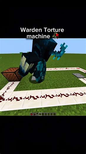 Minecraft Warden torture machine 🥀 #minecraft #minecraftmeme