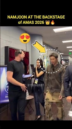 NAMJOON AT THE BACKSTAGE of AMAS 2026 👑🔥#bts #fypviralシ #shorts
