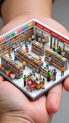 Exploring the Tiny Supermarket: Everyday Shopping in Miniature