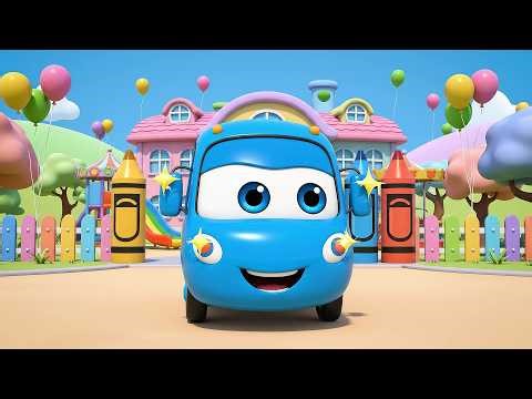 El Pequeño Autobús Azul Hace Bip Bip Baa | Canciones de Granja y Sonidos para Niños
