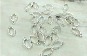 Marquis Open Bezel Charms: Brass Resin Jewelry Frames - Etsy