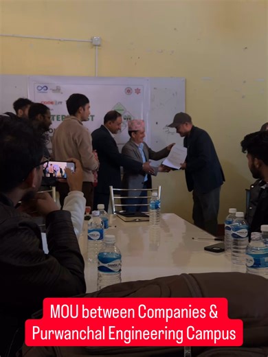 MOU Between different companies & Purwanchal Engineering Campus, Dharan #codeit #onlineclasses #coding