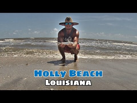 Surf Fishing Holly Beach in Cameron Parish Louisiana