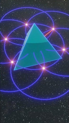 Verschachtelte Tetraeder – konstruiert durch die Saat des Lebens #art #geometry