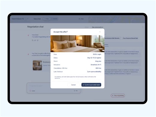 SEARCHSPOT AI - AI-Powered hotel search Application