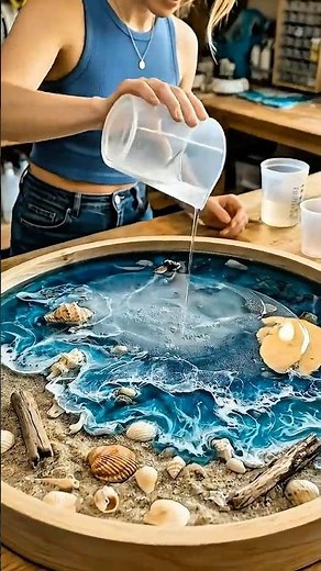 I Built an Ocean Inside a Table😱 I Epoxy Resin Build