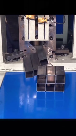 Square Tube Punching Machine Made in China #device #architecture #Hydraulic pressure# Hardware