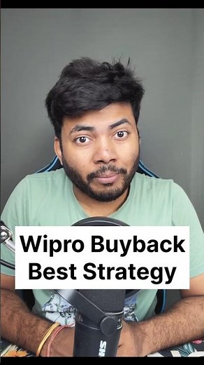 Wipro Buyback Best Strategy #stockmarket #wipro #buyback #stocks