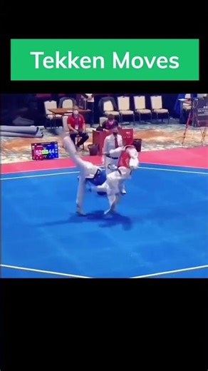 Jin's Front Flip Kick - Tekken moves #taekwondo