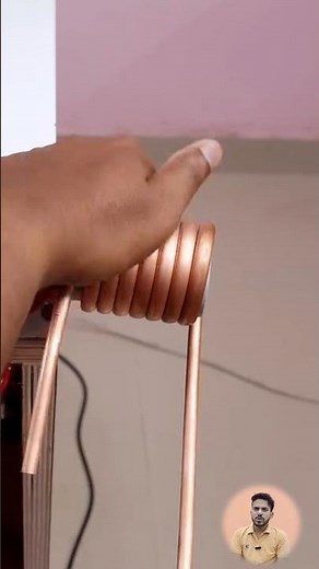 Building an induction heater using some basic electronic components and copper tube. #shorts #diy