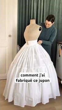 7 mètres de tissu, beaucoup de fronces, je vous montre comment j'ai realisé ce jupon ! #couture
