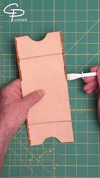 One-Piece Minimalist Leather Wallet Build | Simple Card Pocket Tutorial