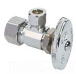 Brasscraft OCR3B Chrome Plated 3/8 C x 1/2 OD COMXCOM Angle Stop