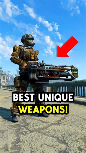 Strongest Unique Weapons in Fallout 4 🔥 #gaming #games #fallout #fallout4 | SXVXN