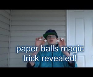 How to Do Crazy Magic Trick With Paper Balls