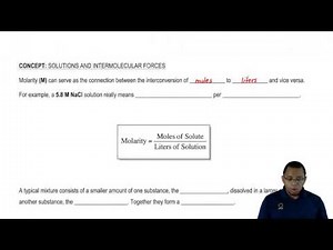 Solutions and Molarity