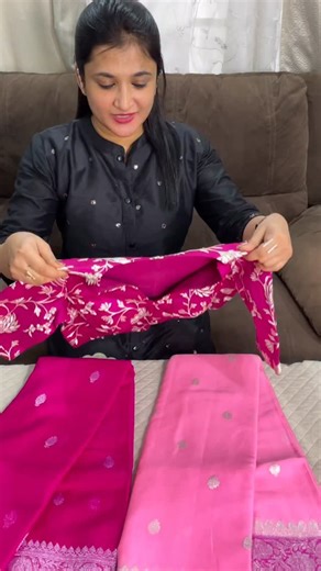 Sitamram Saree House - Traditional Benarasi Sarees on Instagram: "✨Pure Khaddi Chiffon ✨ Baby pink with Rani pink combination To order DM or WhatsApp-7624988079 Shop @sitamram_saree_house . . . . . . . . #khaddi #khaddichiffon #silk #mark #dharwad #hubli #andra #andratuttobene #andrapradesh #punjab #bengal #bengaluru #bengalcatworld #kochi #pondicherry #chennai #mumbai #mumbaikar #mumbaiachieversawards2023priyankachaharchoudhary #troll #zee #picture #cinema #actor #actorleeminho #actress #actres