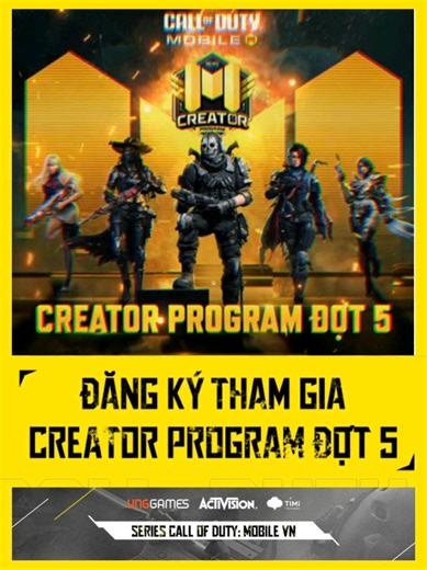 Tham gia Creator Program của Call of Duty Mobile VN