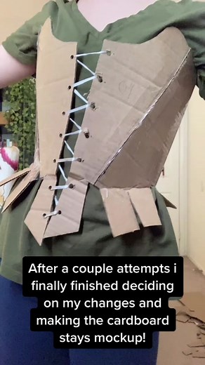 Cardboard Stays Mockup: 1700s Fashion History