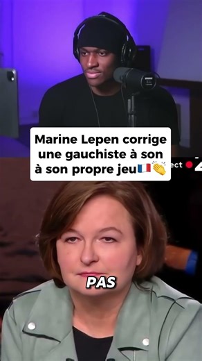 Marine lepen détruit cette gauchiste ! #france #marinelepen #gauche #gauchiste #rn