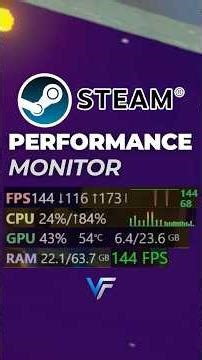 Real-Time Performance Monitoring Built Into Steam #gaming #steam #tutorial #shorts