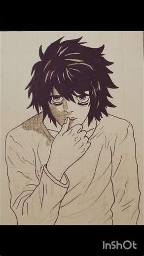 Death Note Character Sketch ✏️ | Anime Drawing & Manga Art #Anime #DeathNote