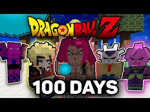 We Spent 100 Days in Dragon Ball Minecraft [5 Friends]