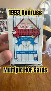 1993 Donruss baseball cards old vintage pack opening rip. Great pack!