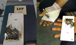 Reliance Jio 4G SIM supporting LYF smartphone blasts in user’s hand, image goes viral!