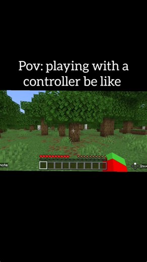playing with a controller be like #minecraft #shorts