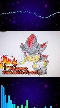 Drawing SHADOW From Upcoming Sonic the Hedgehog 3 Movie (2024)