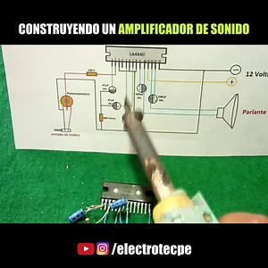Construcción paso a paso a de un amplificador de sonido para celulares 📱 📲Síguenos: 📌Instagram 👉 https://www.instagram.com/electrotecpe 📌Youtube 👉https://goo.gl/LK4kD1 Créditos: https://youtu.be/mOv7BcWIWKY | Electrotec