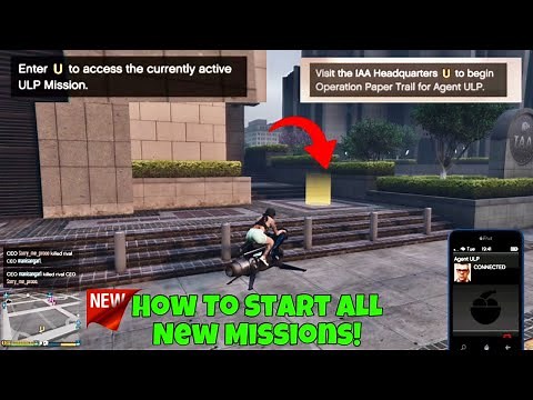 How To Start The New Missions In GTA Online (Agent & Rescue ULP/IAA) Missions.