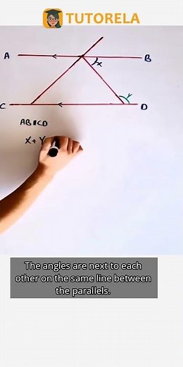 Solving Adjacent Angles: Identifying Angles X and Y #Math #ParallelAndPerpendicularLines