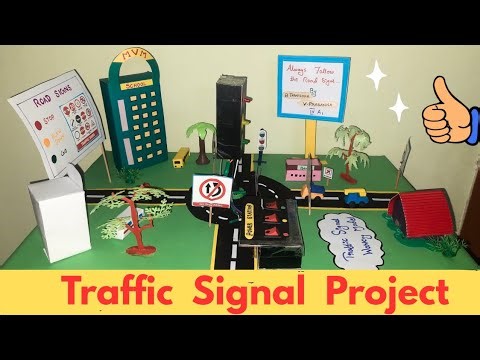 Overview of Traffic Signal Working Model || Science Project #scienceproject #artandcraftideas