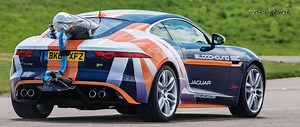 4.7K views · 206 reactions | Jaguar F-TYPE parachute test - For Bloodhound SSC record attempt 速度記録に挑戦するアンディ・グリーンとBloodhound SSC をサポートするジャガーのパラシュートテスト動画 Source: Jaguar #Jaguar #FTYPE #BloodhoundSSC #Landspeedrecord #AndyGreen #supersonic | RacerLink Japan | Facebook