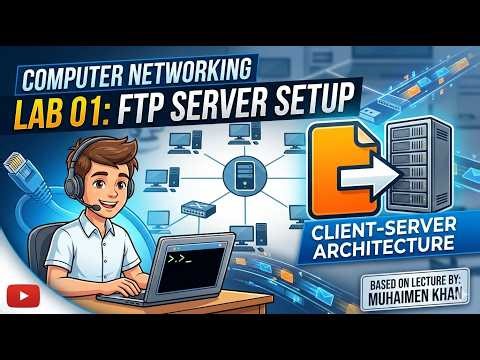 Networking Lab 1 || Ftp server in Cisco Packet Tracer