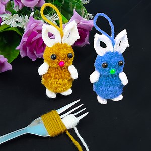 4.1K views · 45 reactions | Easy Woolen Craft Ideas with Fork - DIY Woolen Flowers - Hand Embroidery Amazing Trick | Dian Embroidery | Facebook