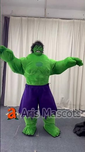 2.2m Realistic Hulk Inflatable Suit Adult Movie Character Blow Up Mascot Costume for Entertainment