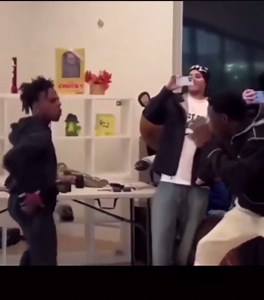 Video of IShowSpeed slap boxing (he fights just like x)