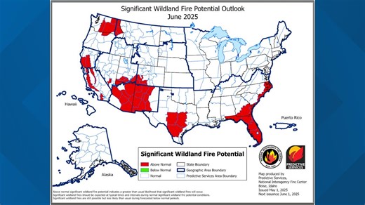 Arizona faces increased wildfire risk due to extreme drought and rapid snowmelt.