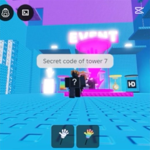 Secret code to get rainbow slap in slap tower 7