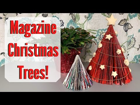 How to Fold Magazine Christmas Trees | Tutorial Tuesday Ep. 141 #upcycle