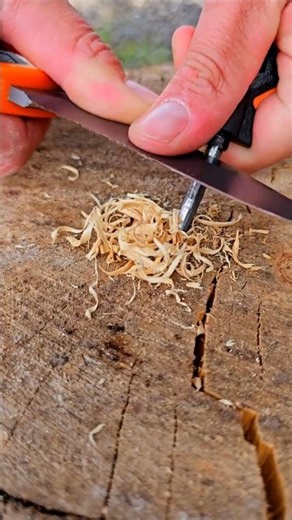 Make Fire With This Survival Knife #bushcraft #survival #camping